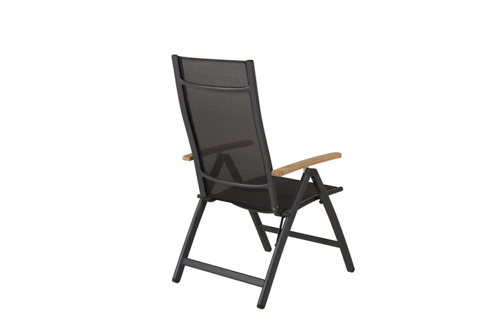 Venture Home Panama Light 5-pos Chair 2-pack Black / Black