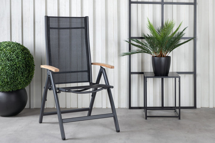 Venture Home Panama Light 5-pos Chair 2-pack Black / Black