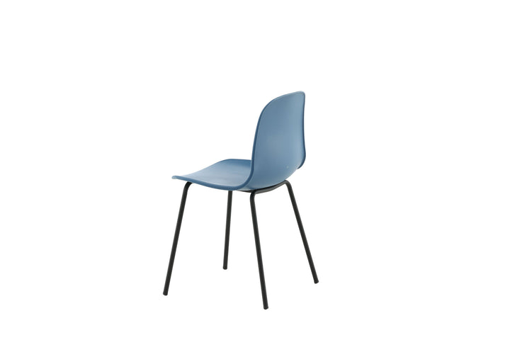 Venture Home Arctic Dining Chair 2-pack - Black Legs - Blue Plastic