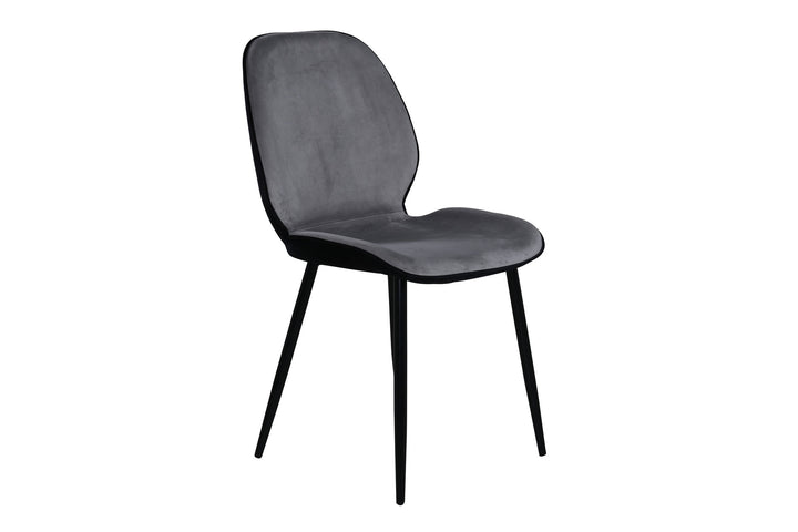 Venture Home Emma Chair 2-pack - Black / Light Grey