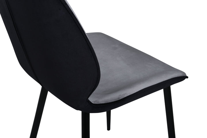 Venture Home Emma Chair 2-pack - Black / Light Grey