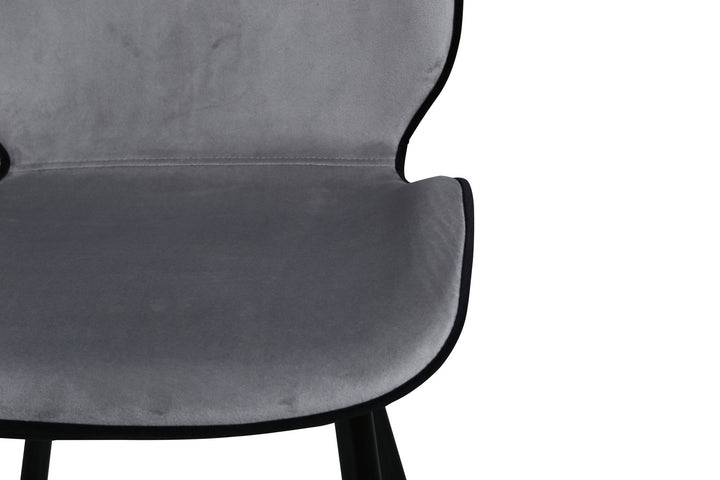 Venture Home Emma Chair 2-pack - Black / Light Grey