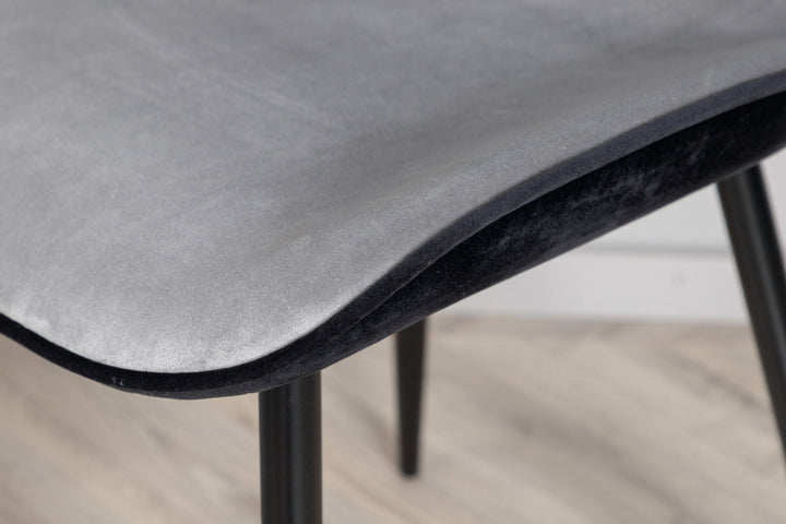Venture Home Emma Chair 2-pack - Black / Light Grey