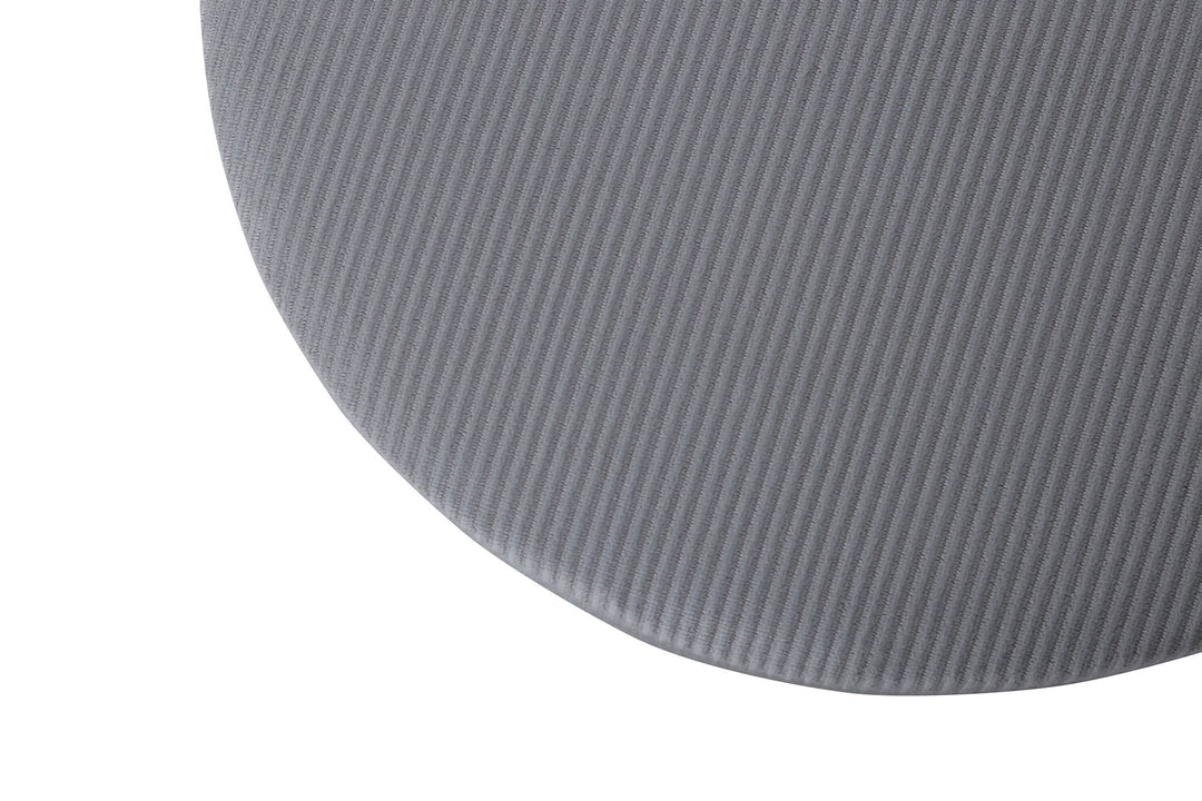 Venture Home Pot Pouf - Black / Grey Corduroy