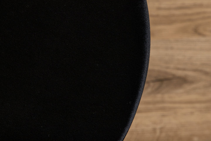 Venture Home Pot Pouf - Black / Black Velvet
