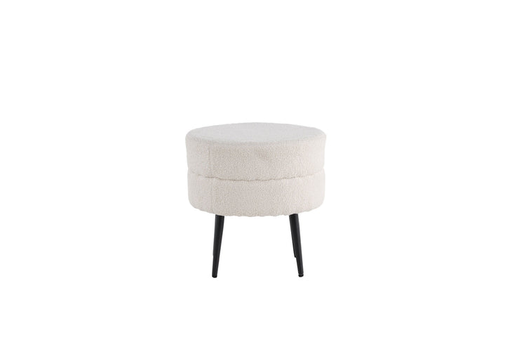 Venture Home Pot Pouf / Offwhite Teddy