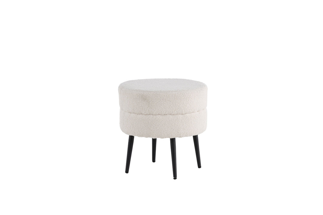 Venture Home Pot Pouf / Offwhite Teddy