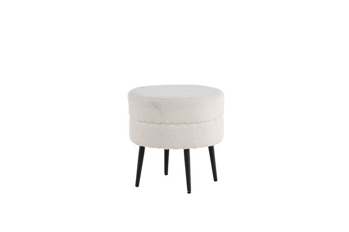 Venture Home Pot Pouf / Offwhite Teddy