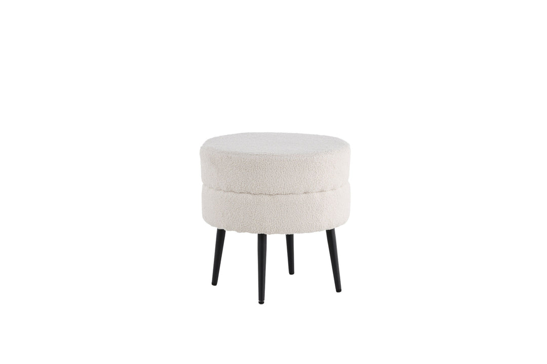 Venture Home Pot Pouf / Offwhite Teddy
