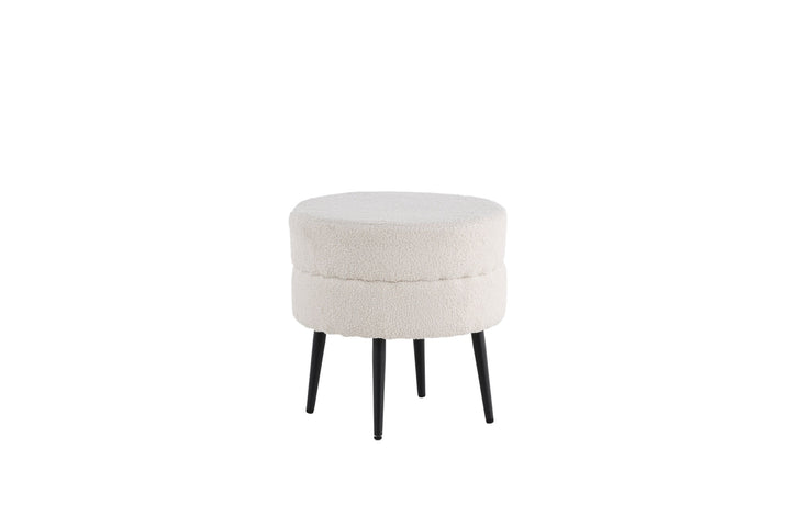 Venture Home Pot Pouf / Offwhite Teddy