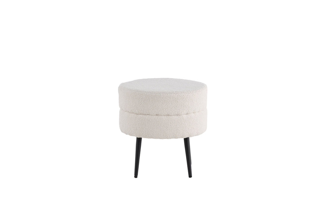 Venture Home Pot Pouf / Offwhite Teddy