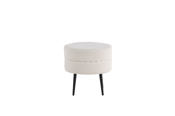 Venture Home Pot Pouf / Offwhite Teddy
