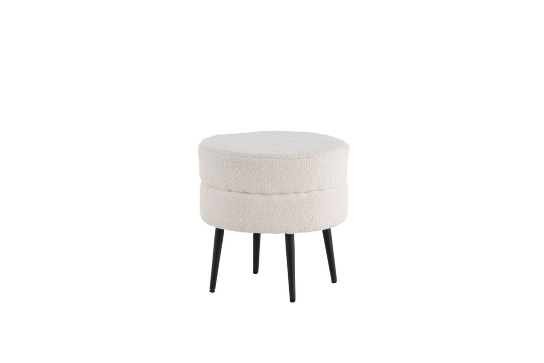 Venture Home Pot Pouf / Offwhite Teddy