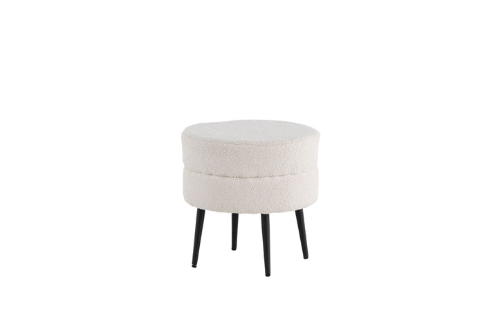 Venture Home Pot Pouf / Offwhite Teddy