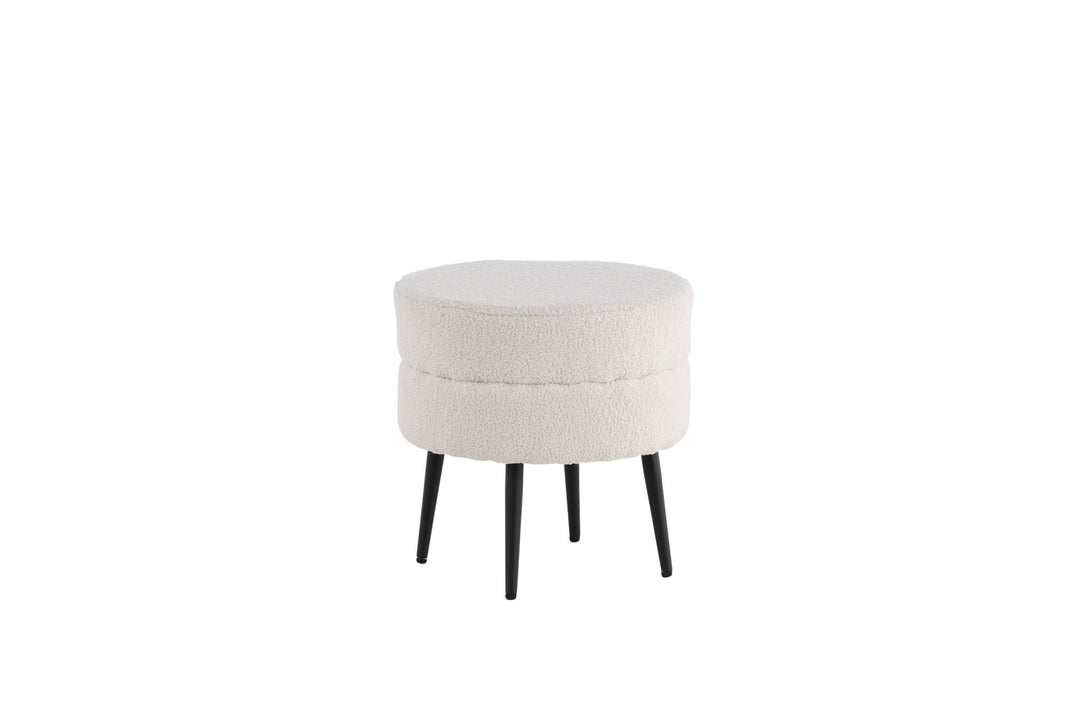 Venture Home Pot Pouf / Offwhite Teddy