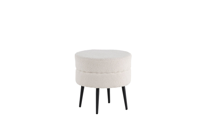 Venture Home Pot Pouf / Offwhite Teddy