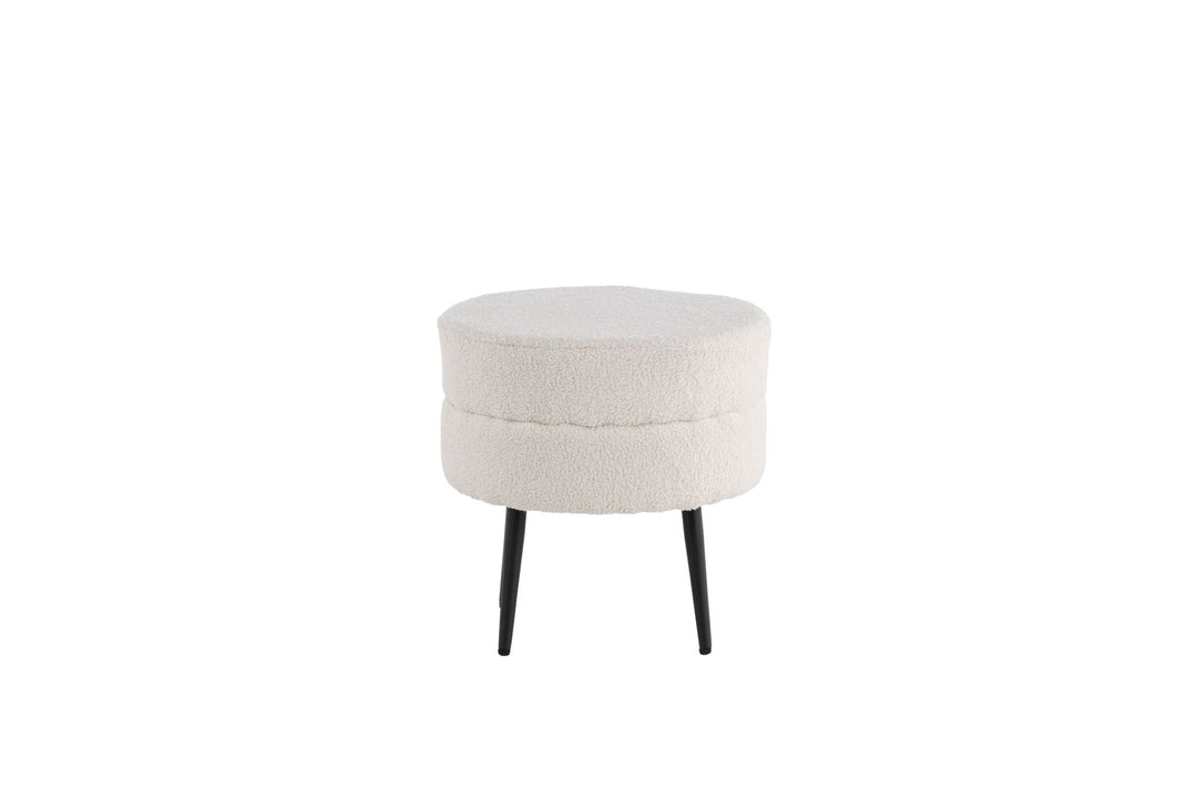 Venture Home Pot Pouf / Offwhite Teddy