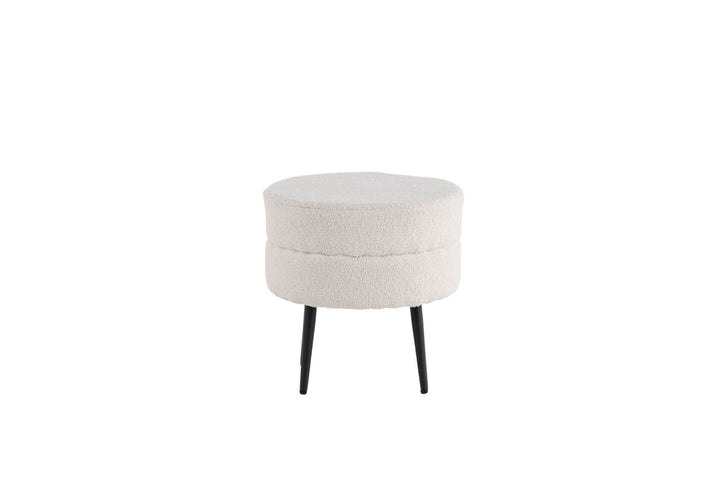 Venture Home Pot Pouf / Offwhite Teddy