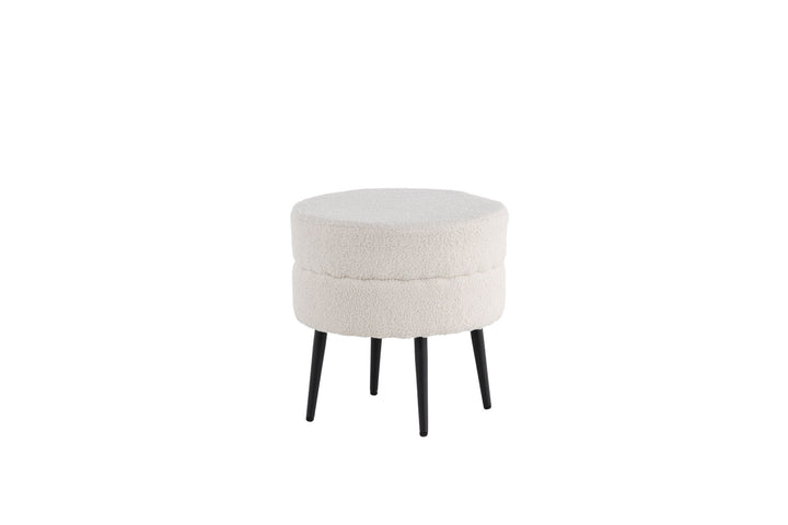 Venture Home Pot Pouf / Offwhite Teddy