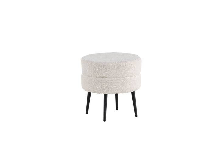 Venture Home Pot Pouf / Offwhite Teddy