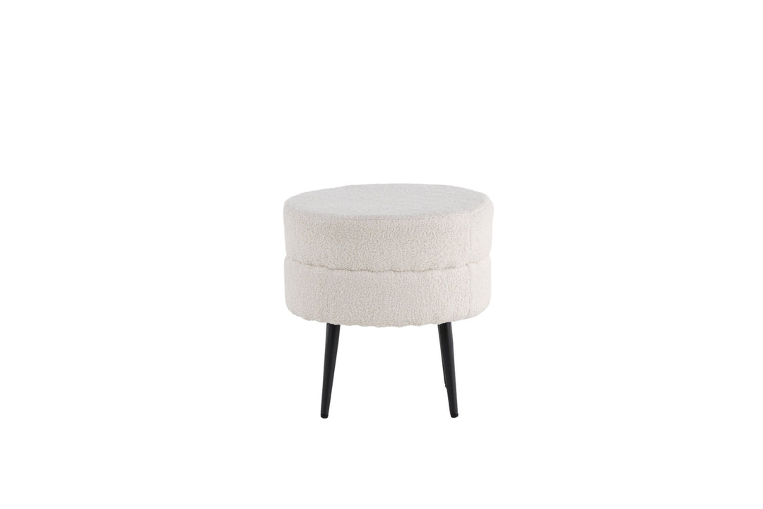 Venture Home Pot Pouf / Offwhite Teddy