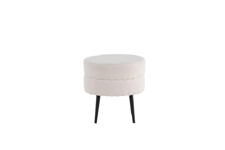 Venture Home Pot Pouf / Offwhite Teddy
