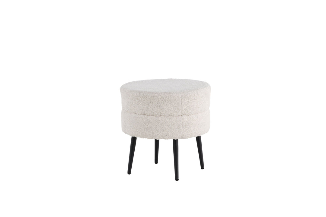 Venture Home Pot Pouf / Offwhite Teddy