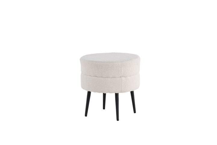 Venture Home Pot Pouf / Offwhite Teddy