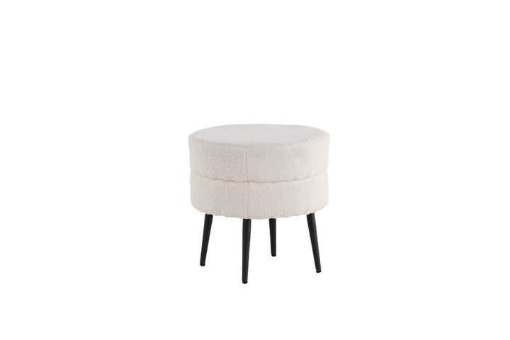 Venture Home Pot Pouf / Offwhite Teddy