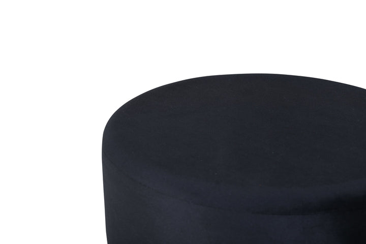 Venture Home Petra Pouf - Distressed Copper / Black Velvet