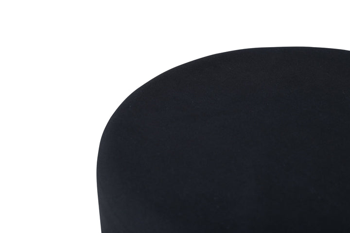 Venture Home Petra Pouf - Distressed Copper / Black Velvet