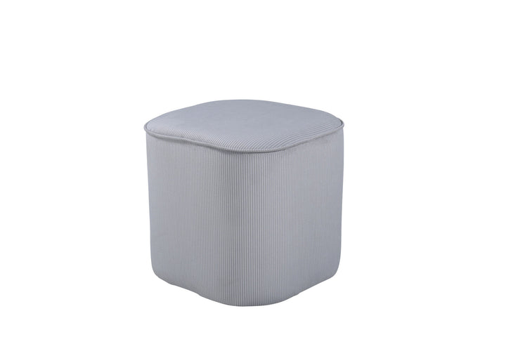 Venture Home Piff Pouf - / Grey Corduroy