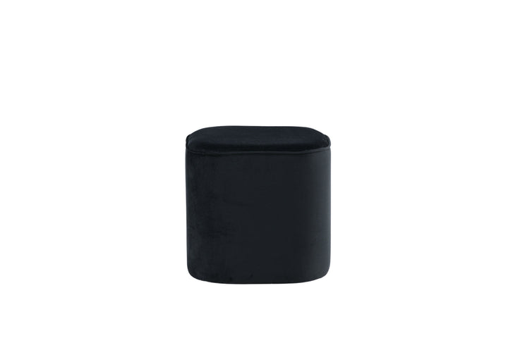 Venture Home Piff Pouf - / Black Velvet