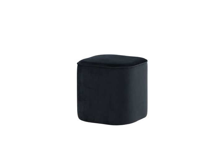Venture Home Piff Pouf - / Black Velvet