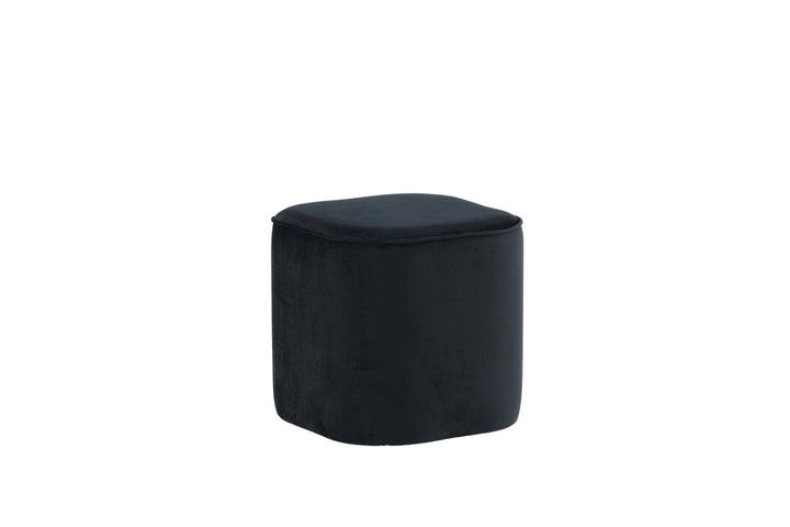 Venture Home Piff Pouf - / Black Velvet