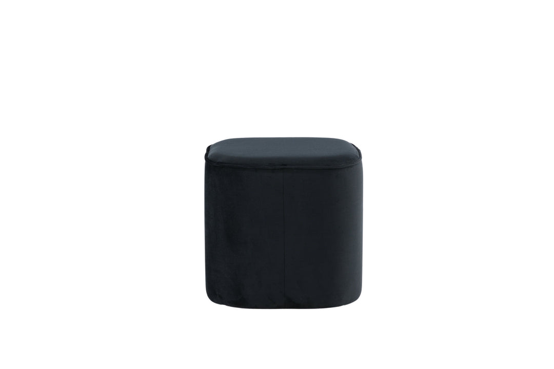 Venture Home Piff Pouf - / Black Velvet