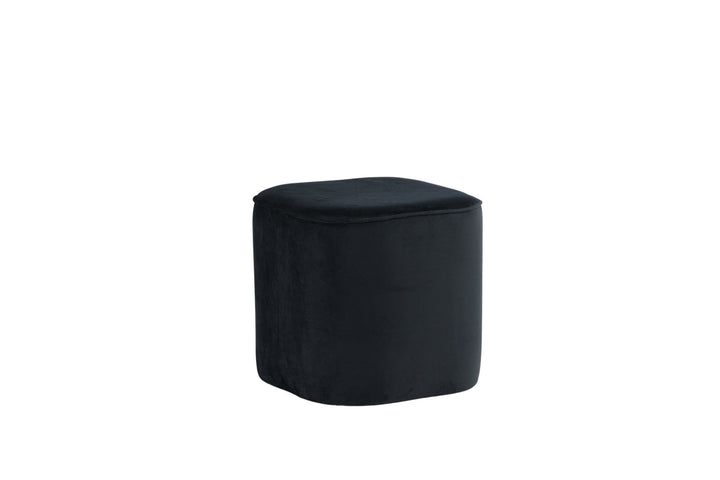Venture Home Piff Pouf - / Black Velvet