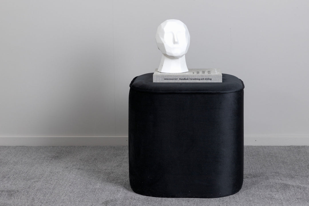 Venture Home Piff Pouf - / Black Velvet
