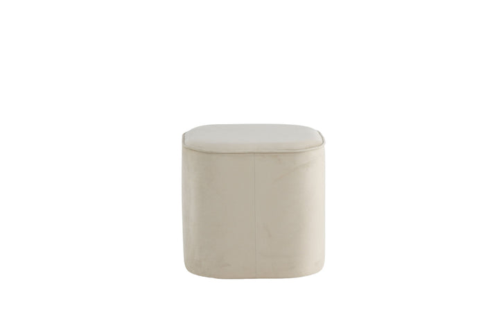 Venture Home Piff Pouf - / Beige Velvet