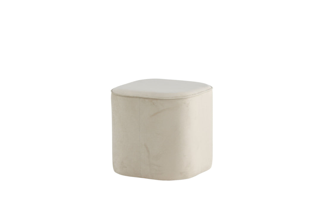 Venture Home Piff Pouf - / Beige Velvet