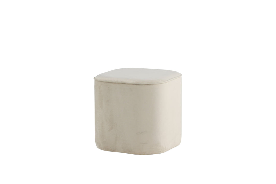 Venture Home Piff Pouf - / Beige Velvet