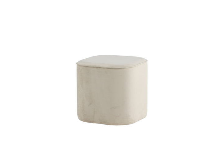 Venture Home Piff Pouf - / Beige Velvet