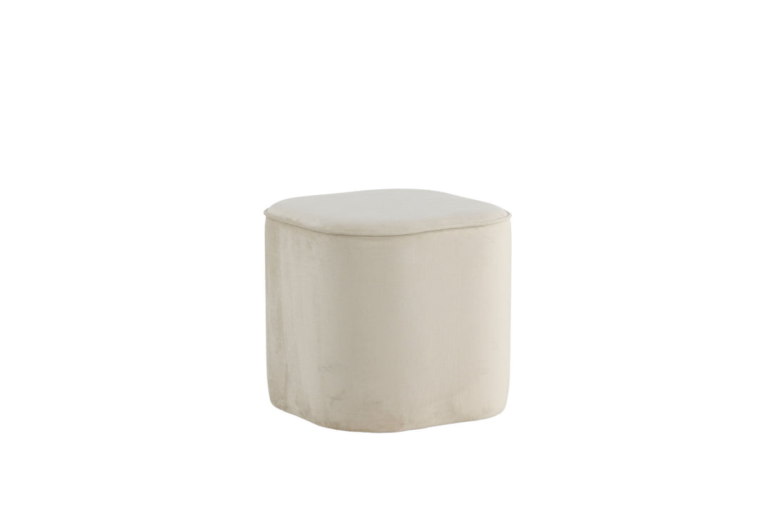 Venture Home Piff Pouf - / Beige Velvet