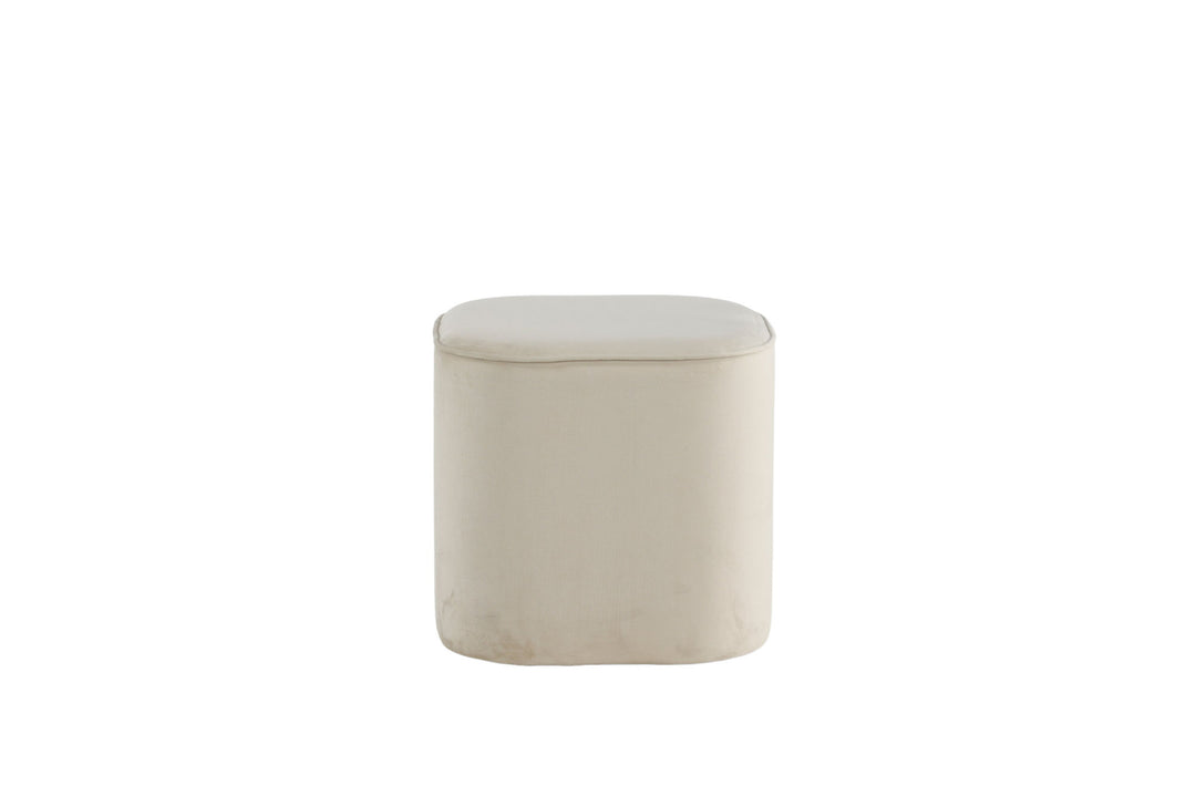 Venture Home Piff Pouf - / Beige Velvet