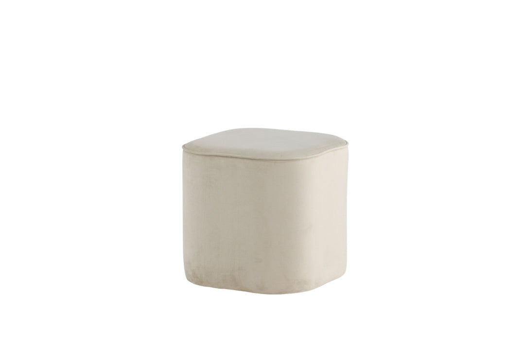 Venture Home Piff Pouf - / Beige Velvet
