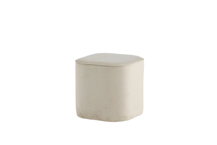 Venture Home Piff Pouf - / Beige Velvet