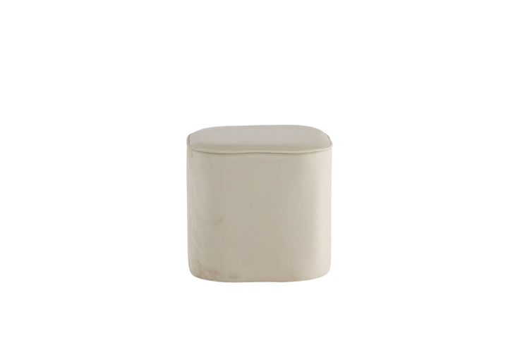 Venture Home Piff Pouf - / Beige Velvet