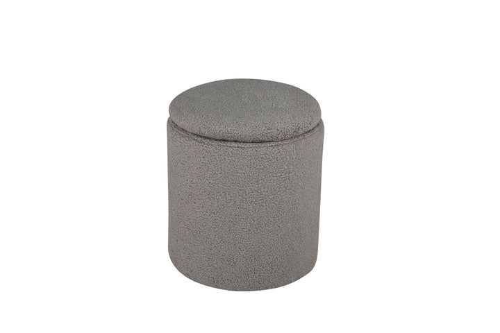 Venture Home Limpen Pouf - / Greige Teddy