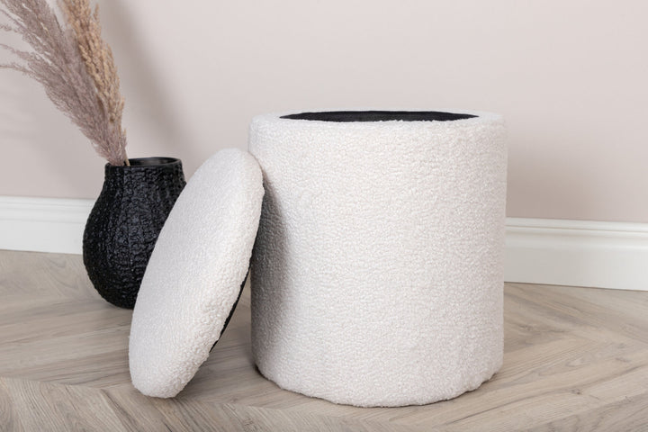Venture Home Limpen Pouf - / Offwhite Teddy