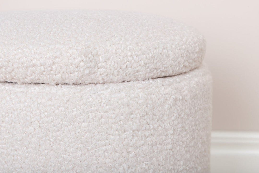 Venture Home Limpen Pouf - / Offwhite Teddy